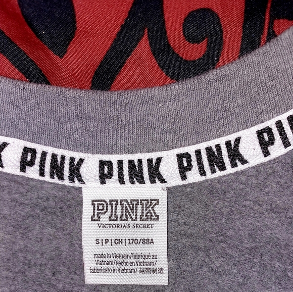 NWOT Victoria's secret pink pullover sweatshirt size small - Picture 5 of 8